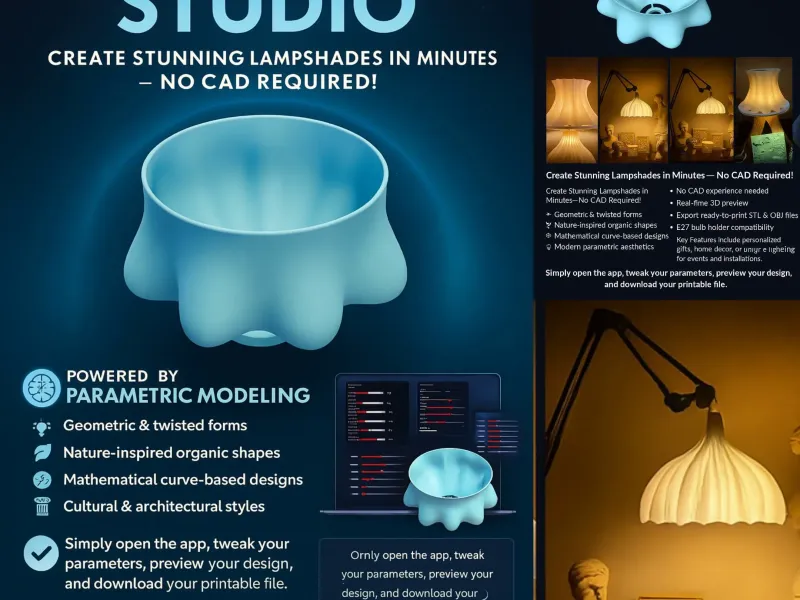 Limited Time Offer -3D Lamp Shade Generator app