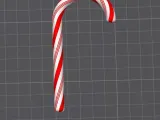 Red and white candy cane-0