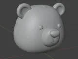 Polar bear head-3