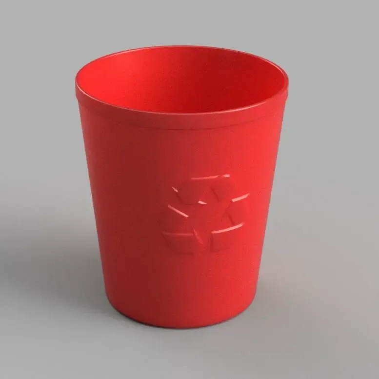 Round Recycle bin (trash can)