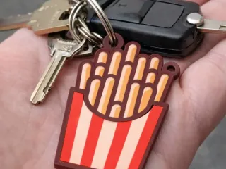 Hot chips keychain