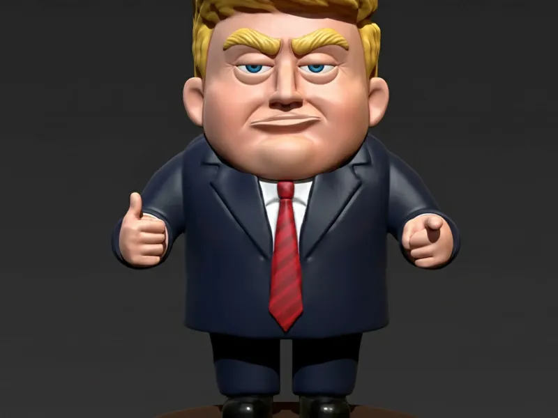 Donald Trump Stylized Miniature