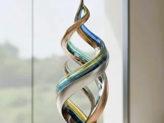 Spiral Abstract Statue 01 - Gemini Design