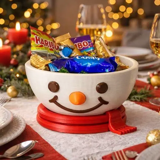 Snowman Bowl – Winter Smiles for Your Table ⛄✨