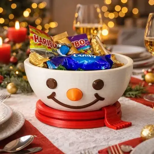 Schneemann-Schüssel – Winterliches Lächeln für Ihren Tisch ⛄✨