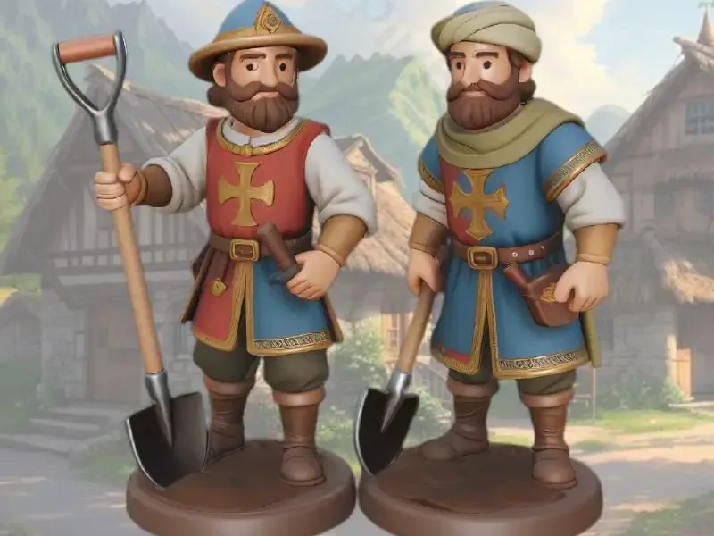 miniature medieval villagers 2