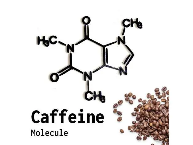 Molécula de cafeína