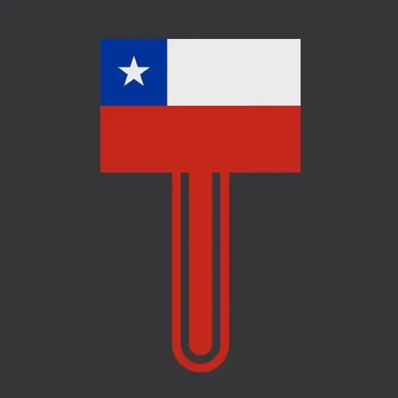 CL - Chile Flag bookmark