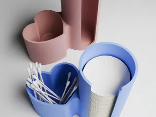 Cotton Swab & Pad Holder