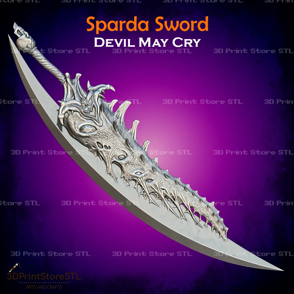 Sparda Demon Sword Cosplay Devil May Cry 5 - STL File