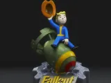 VAULT BOY RIDING NUKE -FALLOUT--0