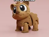 Articulated Wombat 3D Print File: Flexi Fidget Toy-4