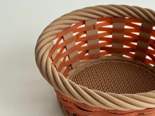 Wicker candy basket
