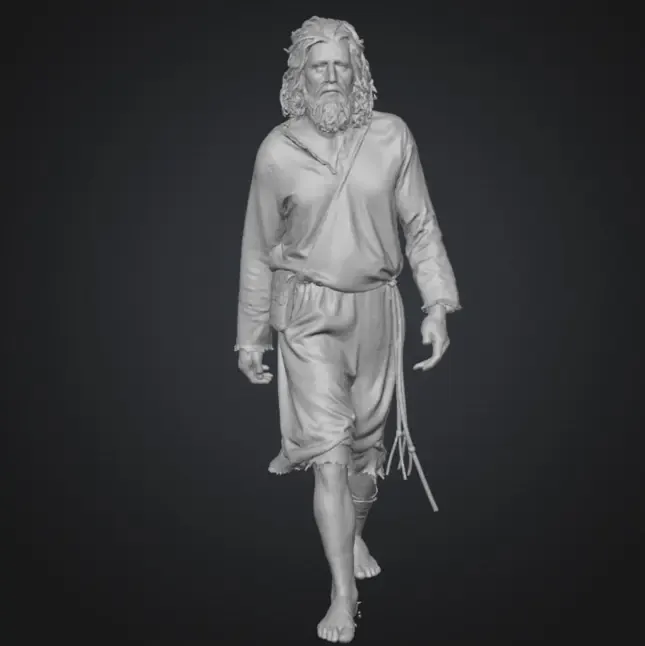 Jesus walking from the Chosen