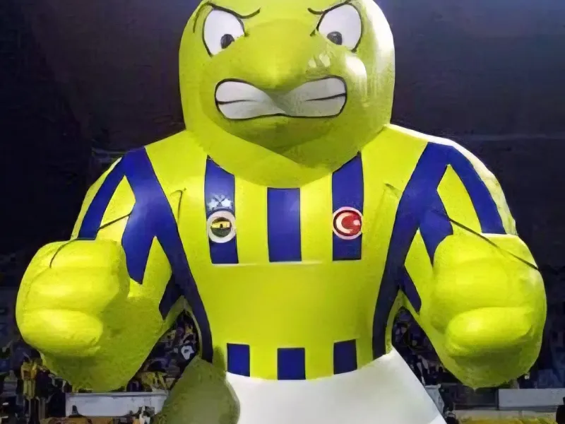 ESKİ FENERLİ ŞİŞME MASKOT SARI KANARYA