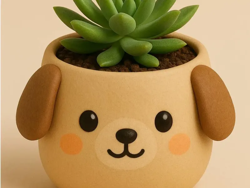 Dog planter pot - Maceta perrito