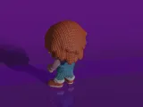 Crochet Chucky painted 3mf-5