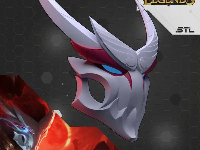 Blood Moon Yasuo Cosplay Mask - League of Legends
