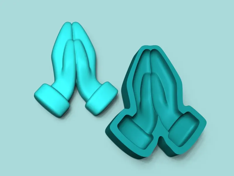 Praying Hands Mold - Silicon Maker - Template