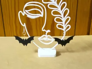 Bat earrings for Halloween