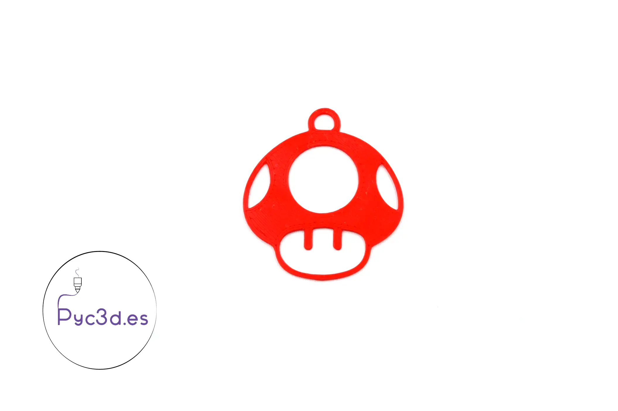 MUSHROOM MARIO BROS KEYRING