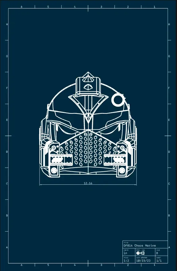 Chaos marine Helmet