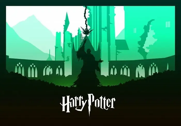 Lord Voldemort lightbox (shadow box)