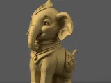 Cute Elephant 3D Model STL for Desk Decor and Gifts-2