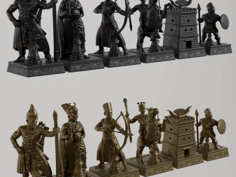 歴史チェス – ヌビアのクシュ王国 – ファラオ・タハルカ
