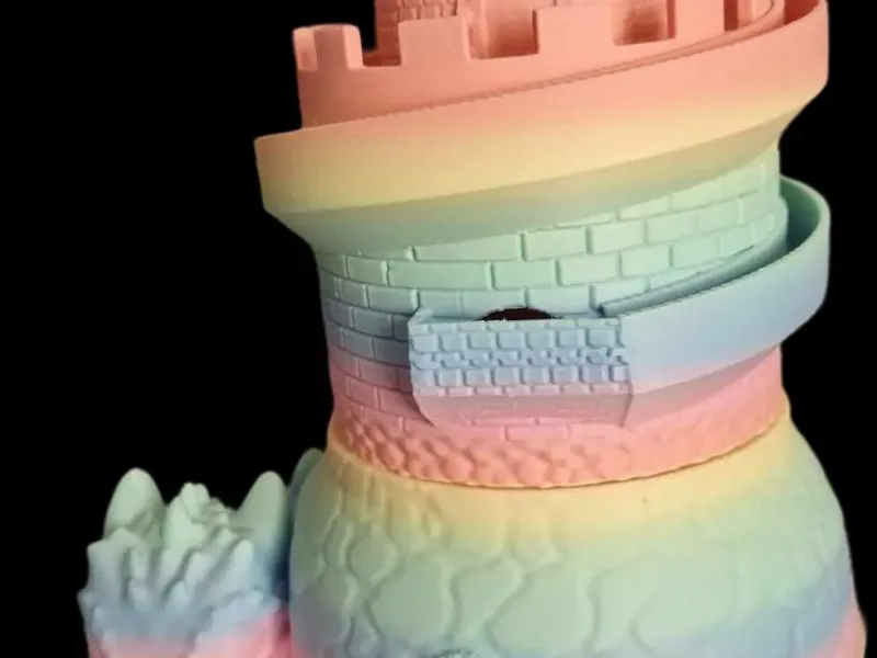 PRINCESS DRAGON MONEY BOX STL FILE 