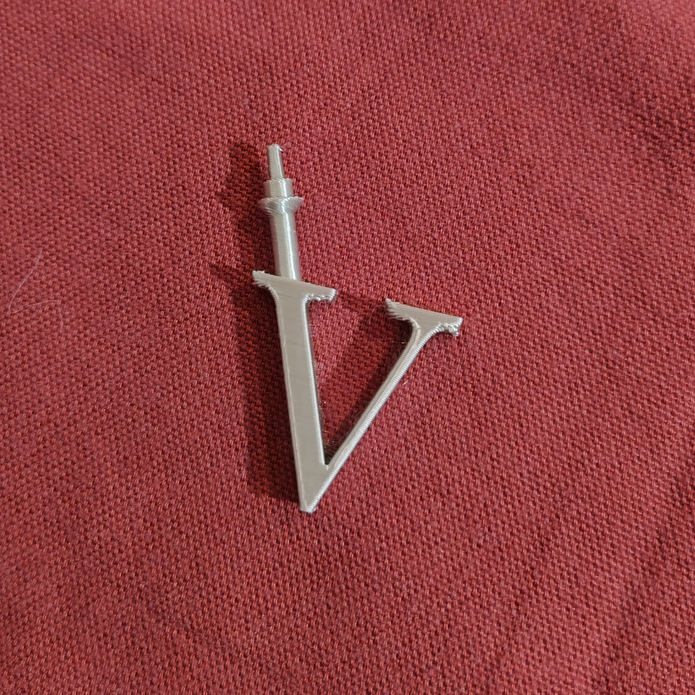 Christmas ball, letter V