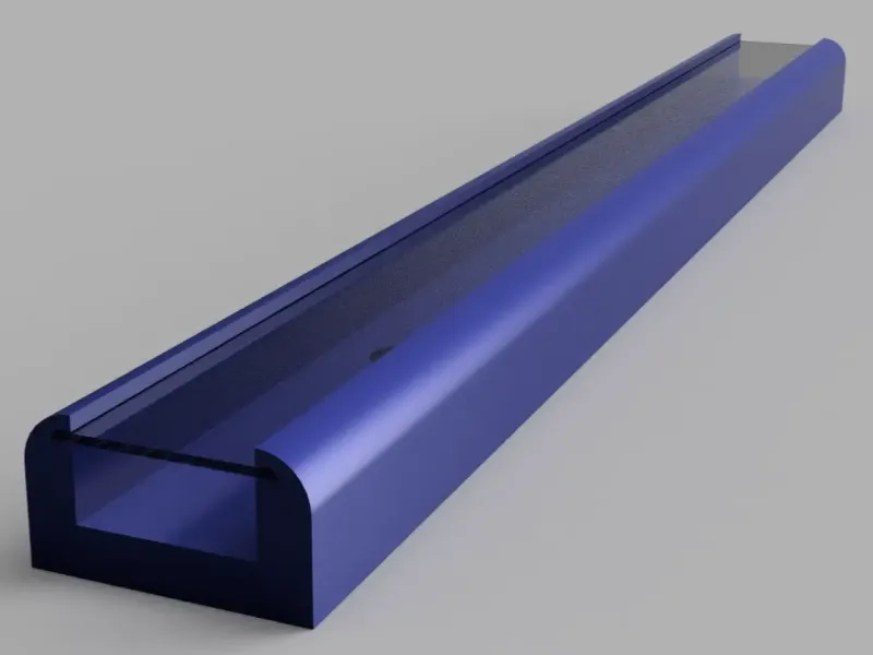 LED Strip Mounting Channel with slide-in cover – 4 versions