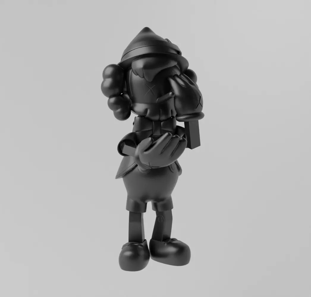 Kaws Pinocchio Art Toy Fan Art