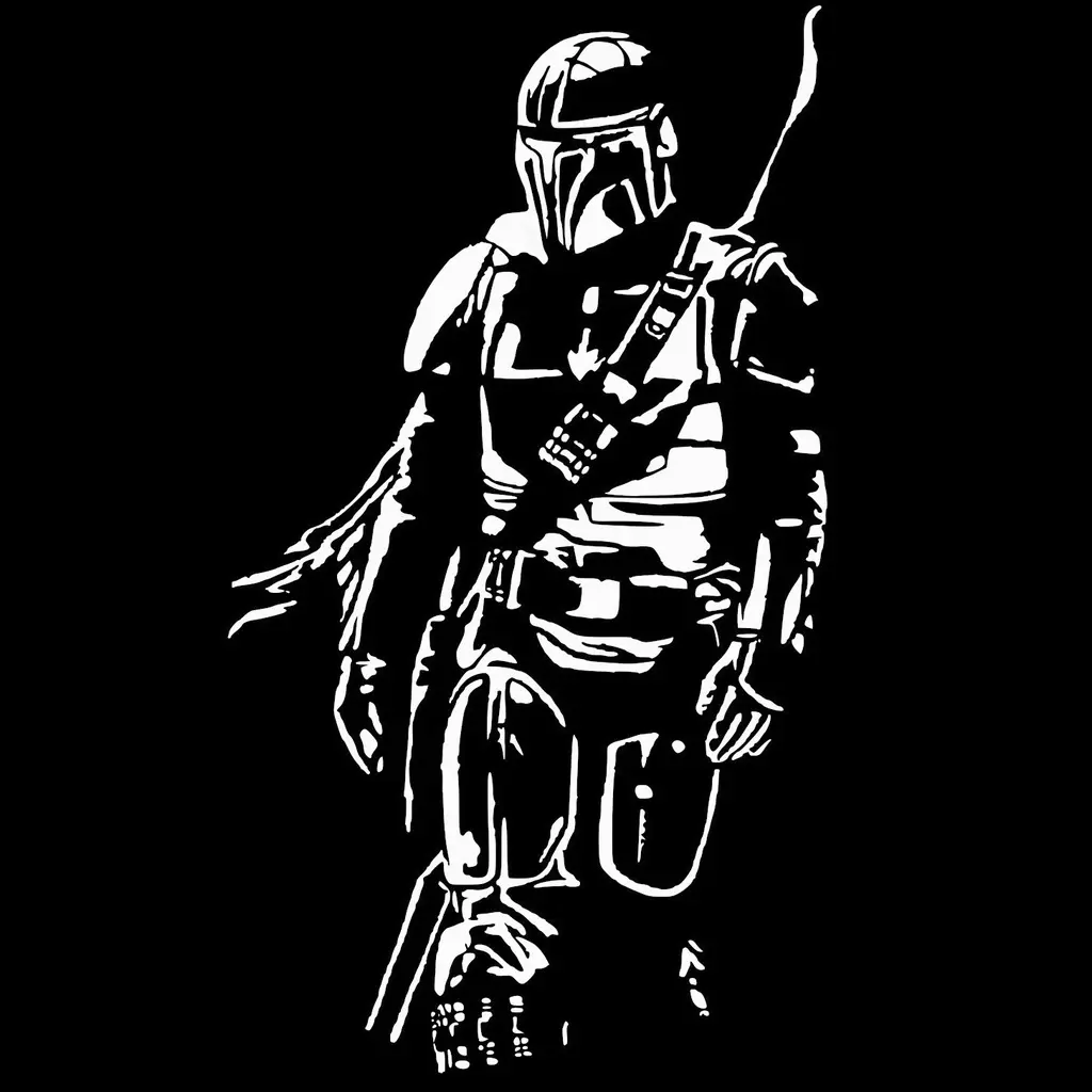 The Mandalorian stencil