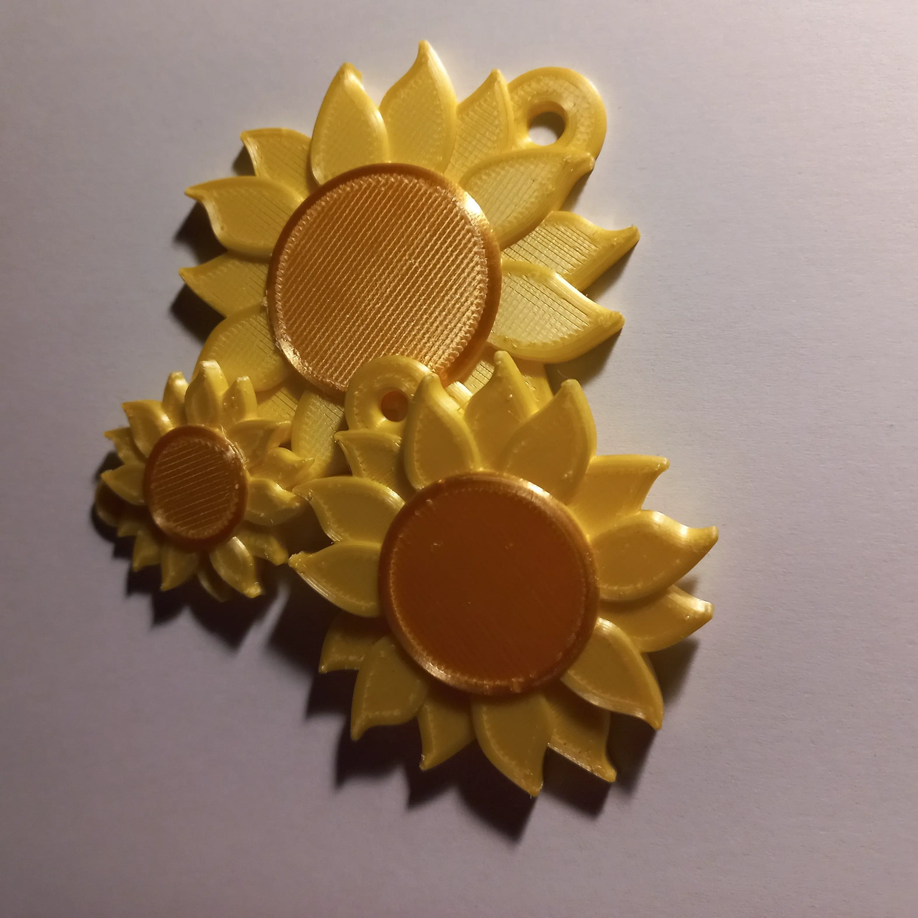SUNFLOWER KEY CHAIN / KEY TAG - MULTI COLOUR
