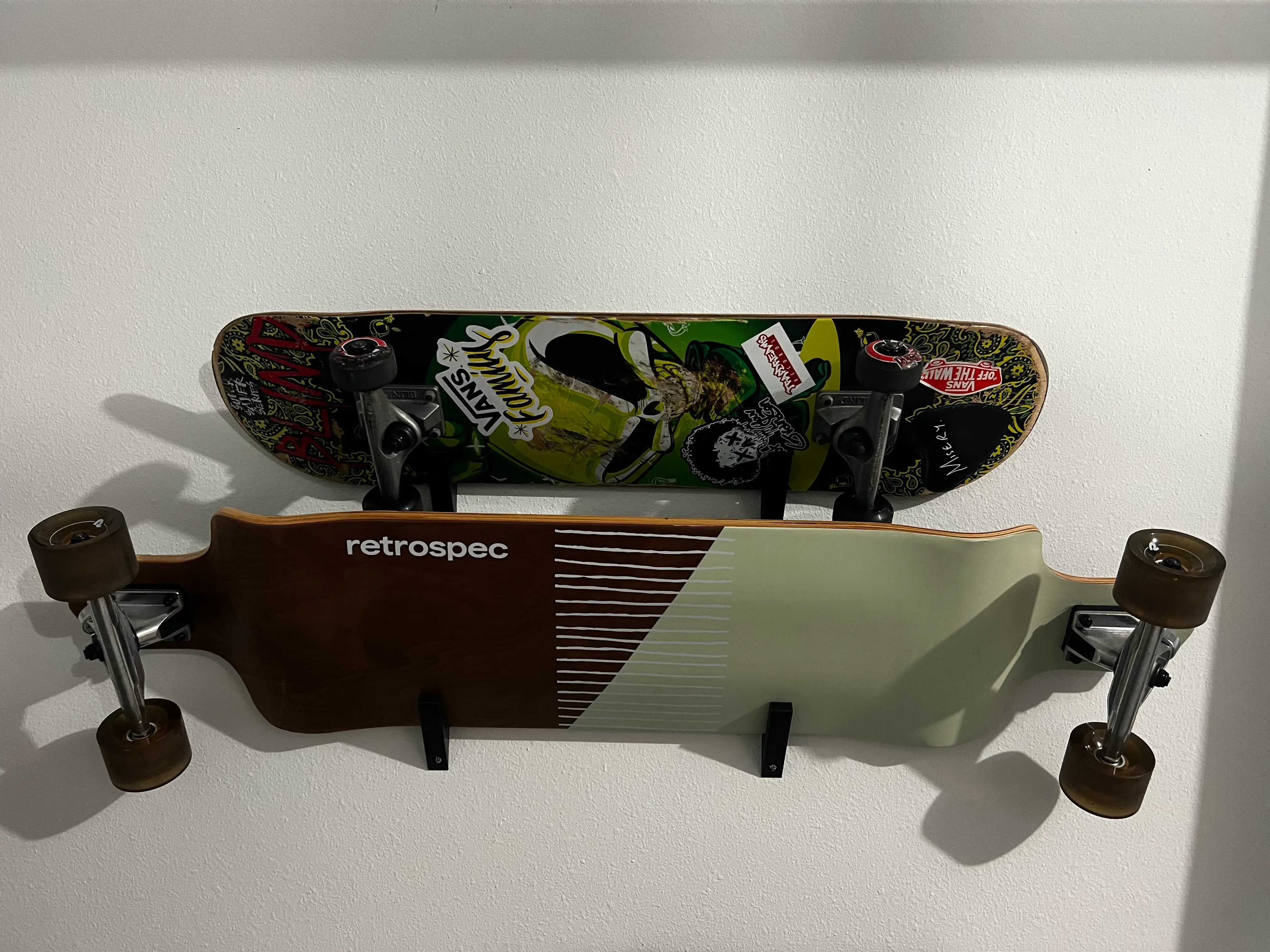 Skateboard oder Longboard Wandhalterung