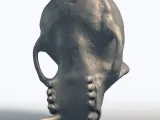 Monkey Skull 3D Model - Primate Anatomy Sculpture-7