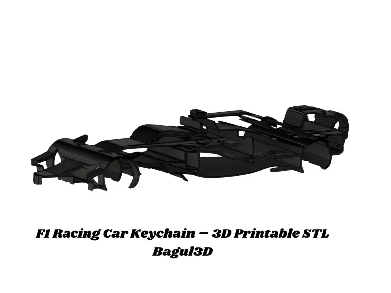 F1 Racing Car Keychain