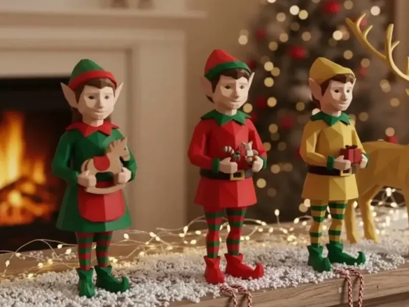 cute elf santa's helper