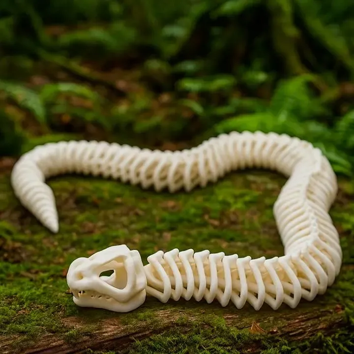 Articulated Snake Skeleton Toy – Flexible Model