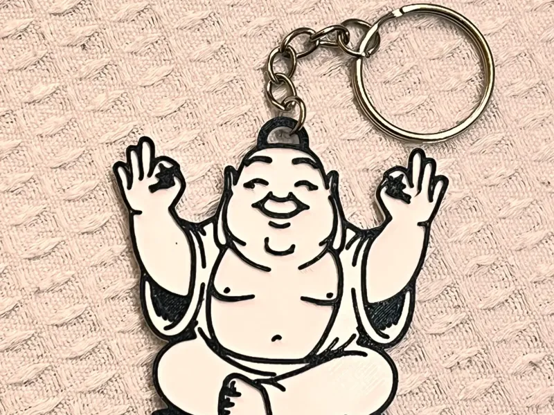 Keychain Buda Feliz