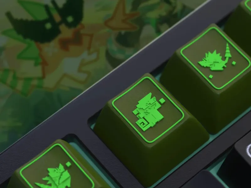 Genshin Impact The Almighty DragonLord K'Uhul Ajaw Keycaps