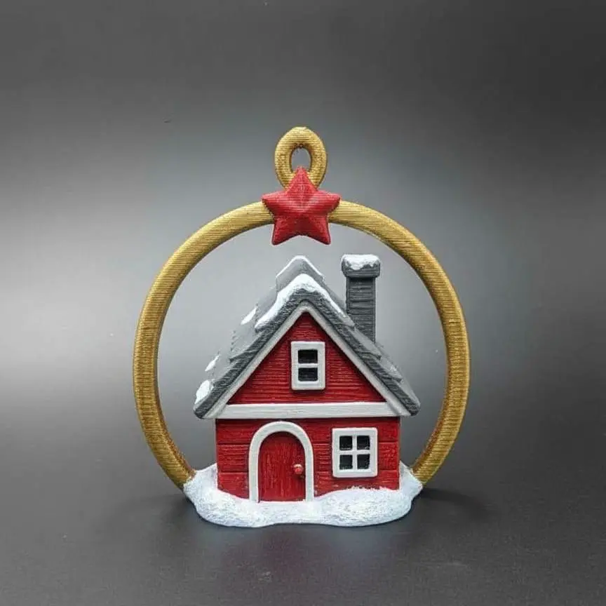 Christmas House Ornament – Winter Home Decoration