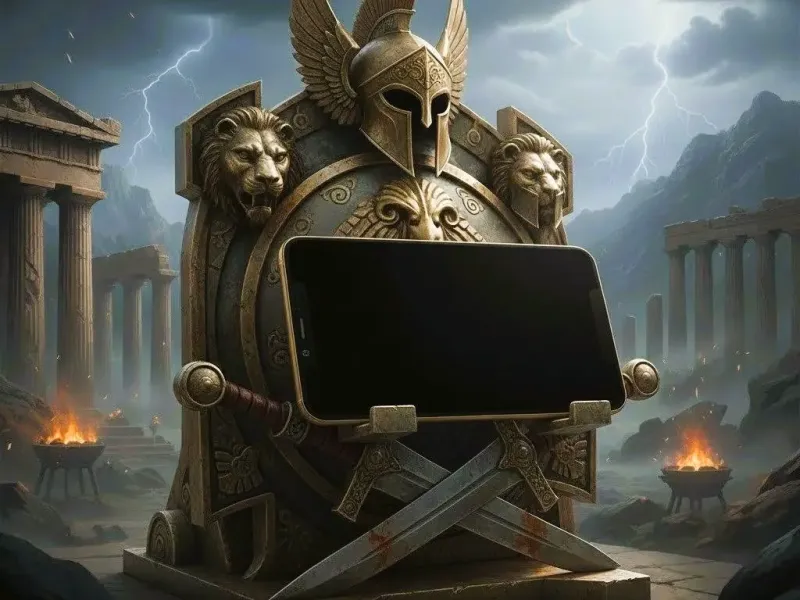 Spartan Glory Phone Holder - Warrior's Display Stand