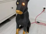 big Doberman lamp for e14 LED socket-5