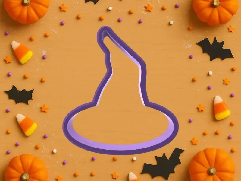 HALLOWEEN witch's hat cookie cutter set