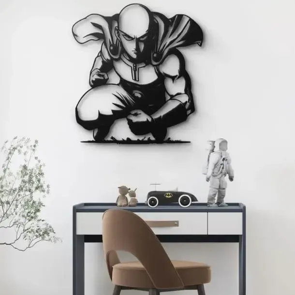 👊⚡ SAITAMA ONE PUNCH MAN WALL ART