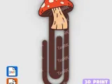 Paperclip mushroom - bookmark-1