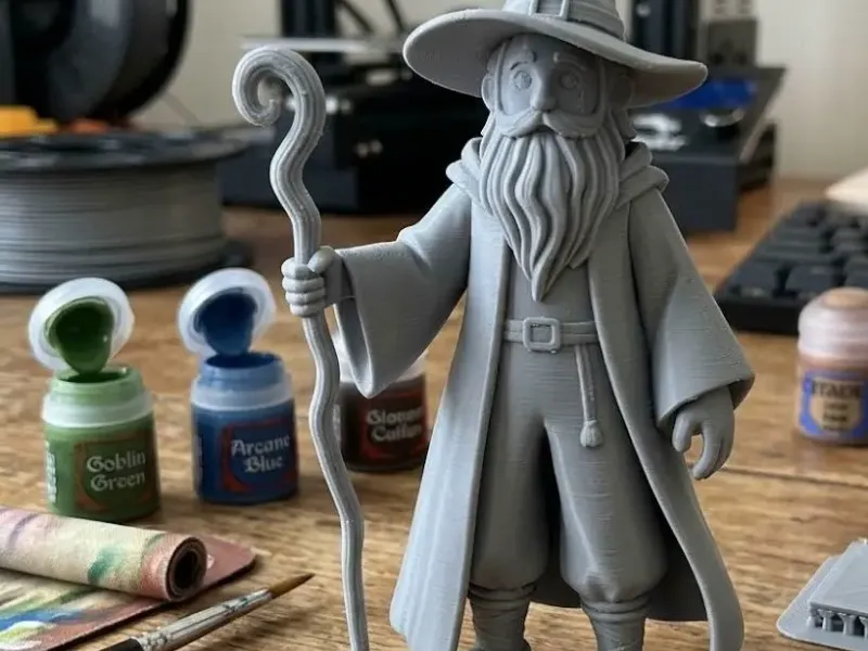 sorcier avec bâton