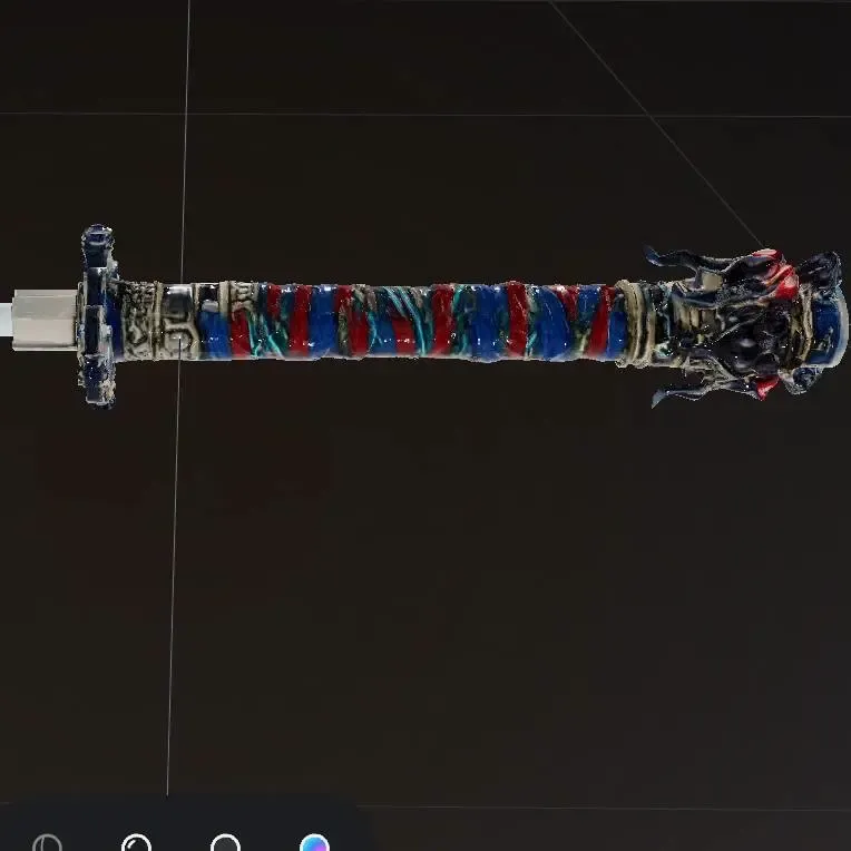 Slightly Edited AI generated Anime Lightsaber hilt